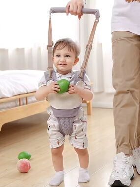 Adjustable Baby Walker Harness — Gray